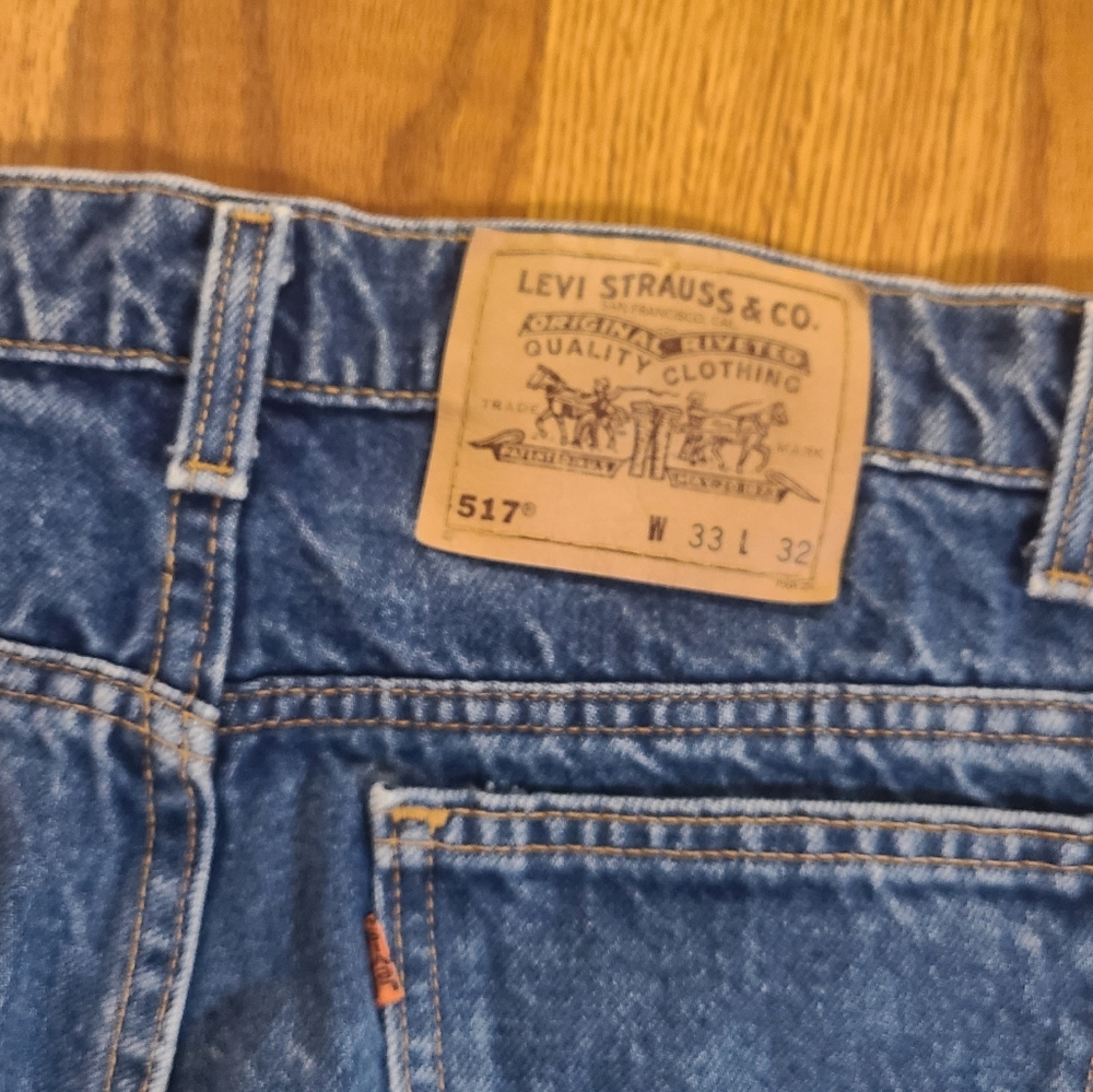 Vintage Orange Tab Levi's Jeans Size 33x32 - Picture 4 of 10